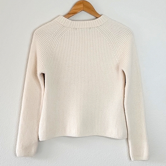 Extra Small Quince Cream Crew Neck Sweater - Picture 8 of 10